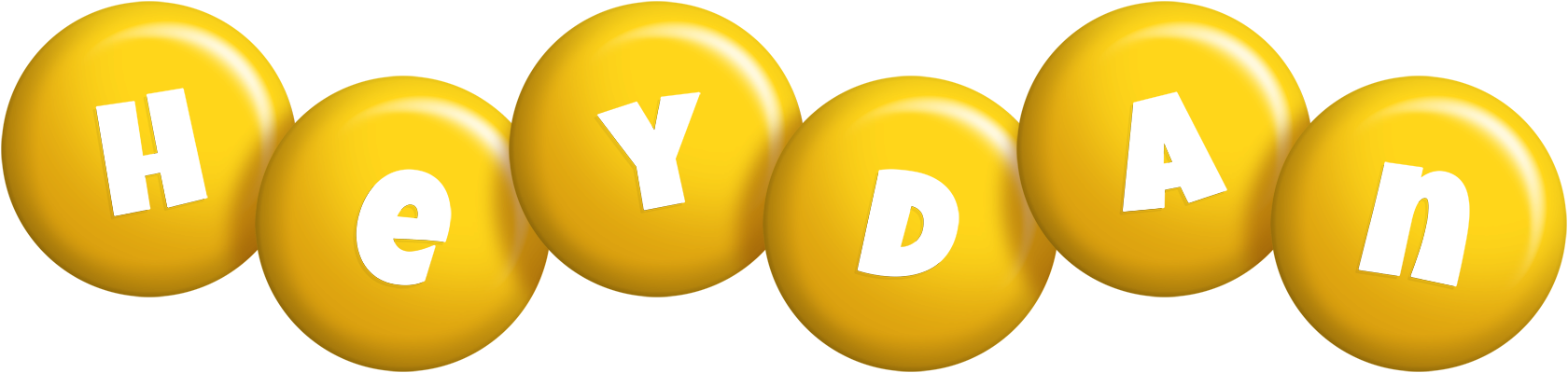Heydan candy-yellow logo