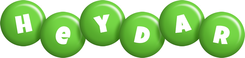 Heydar candy-green logo