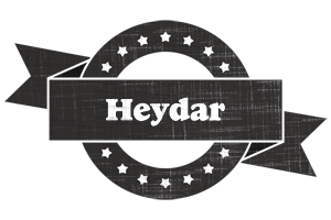 Heydar grunge logo