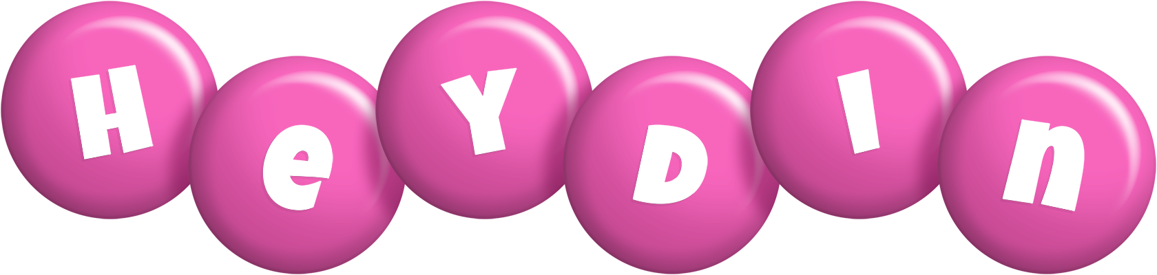Heydin candy-pink logo