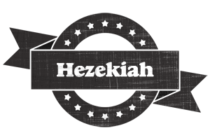 Hezekiah grunge logo