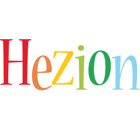 Hezion birthday logo