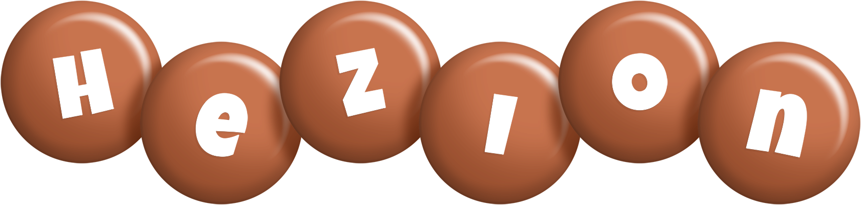 Hezion candy-brown logo