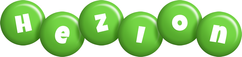 Hezion candy-green logo
