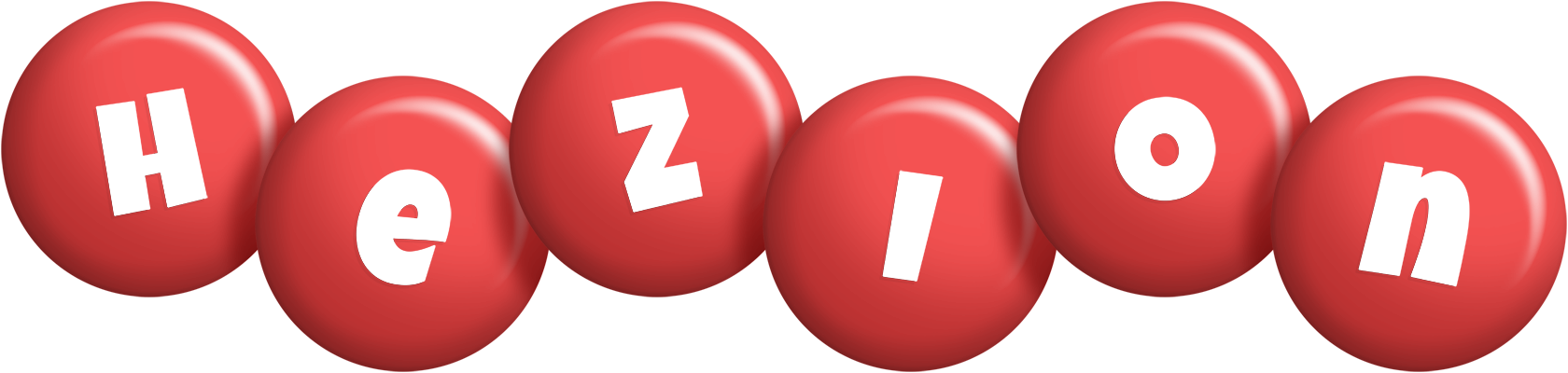 Hezion candy-red logo