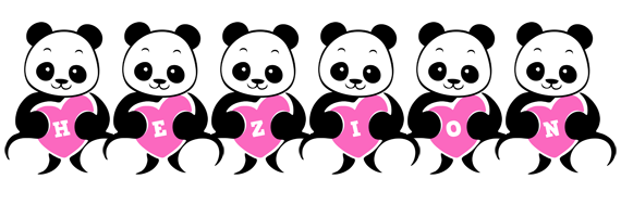 Hezion love-panda logo