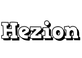 Hezion snowing logo