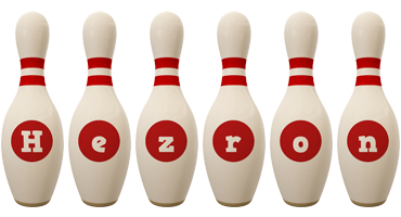 Hezron bowling-pin logo