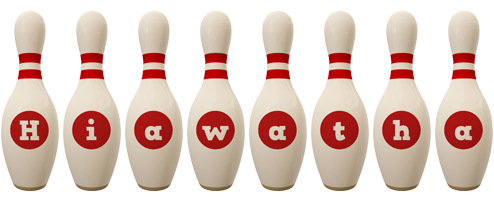 Hiawatha bowling-pin logo