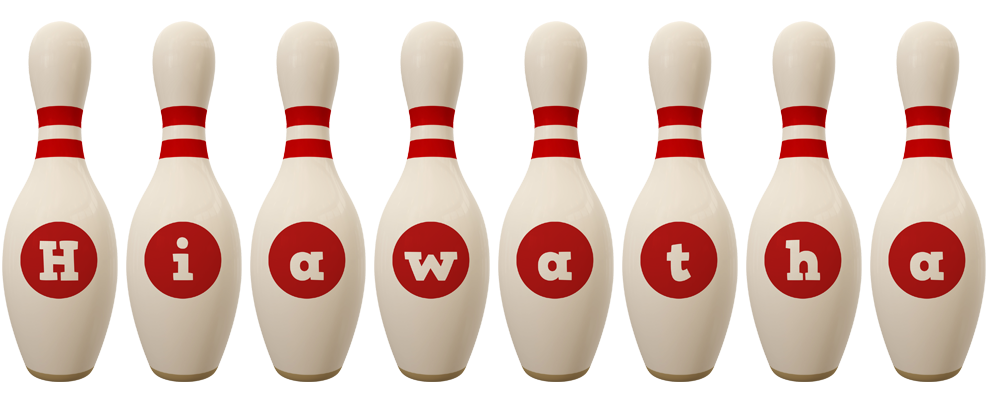 Hiawatha bowling-pin logo