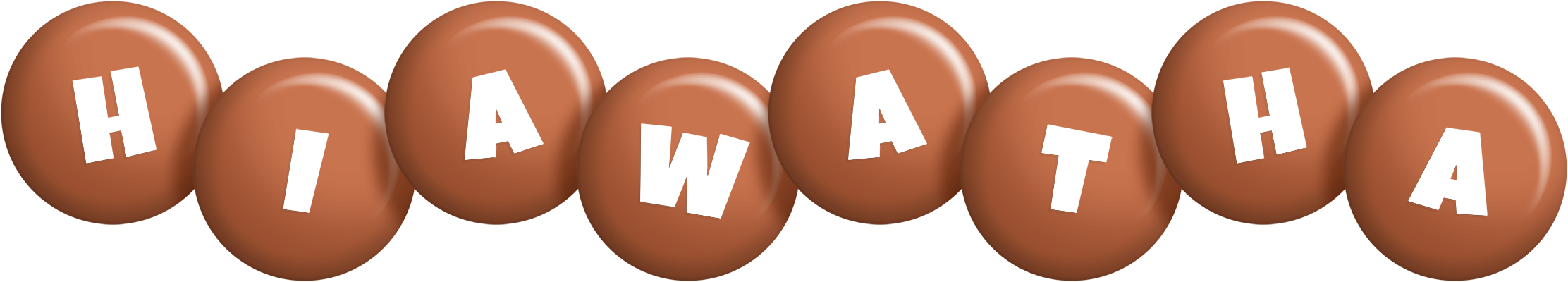 Hiawatha candy-brown logo