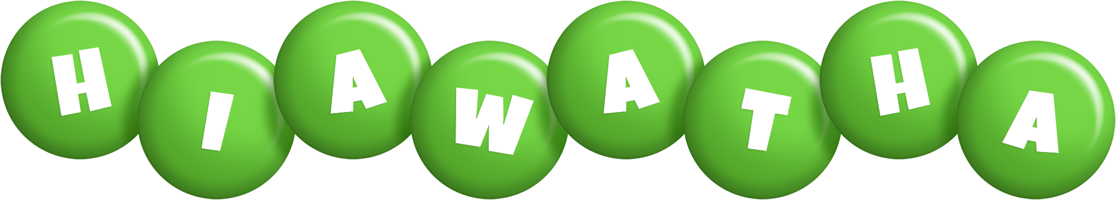 Hiawatha candy-green logo