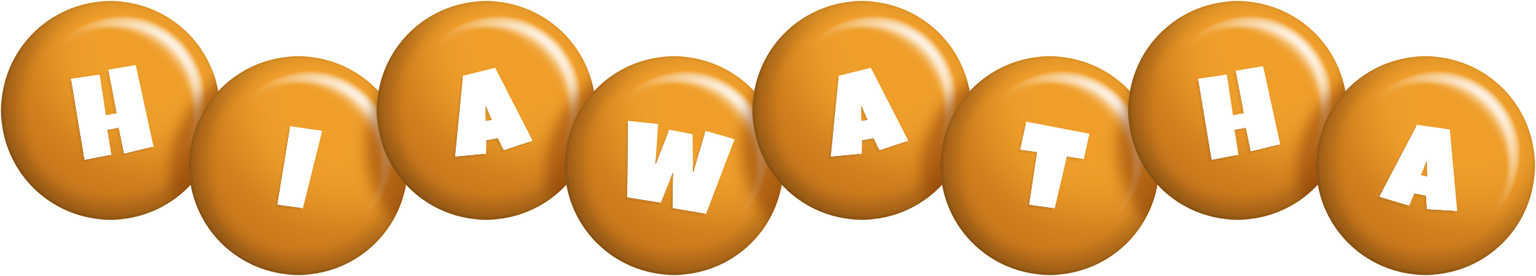 Hiawatha candy-orange logo
