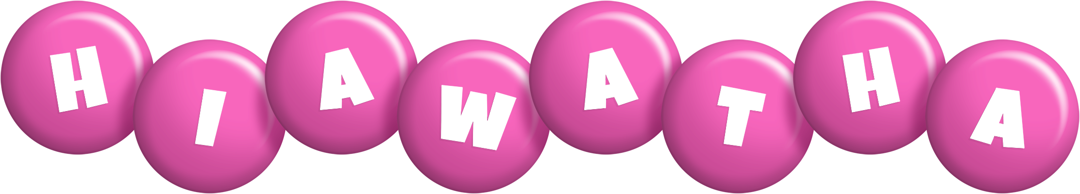 Hiawatha candy-pink logo