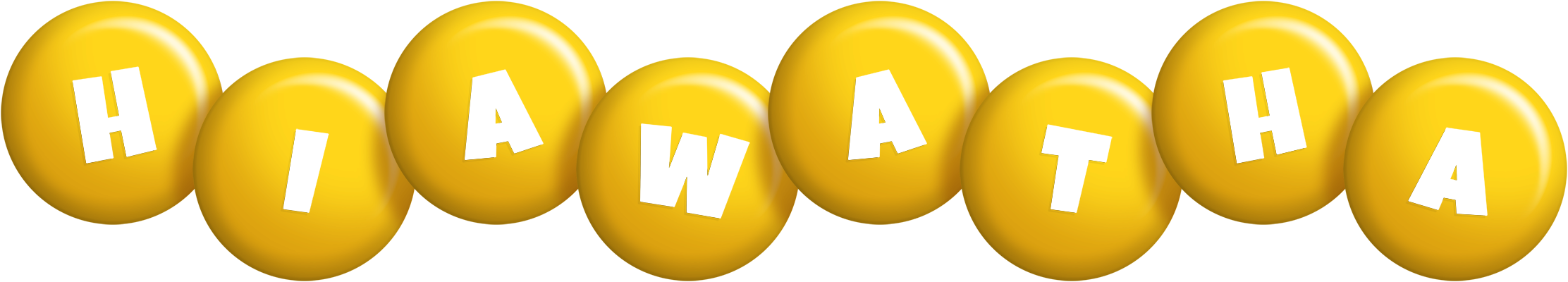 Hiawatha candy-yellow logo
