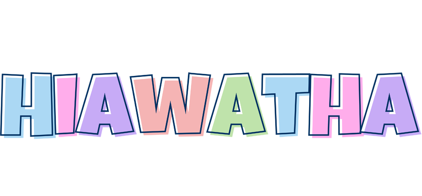 Hiawatha pastel logo