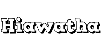 Hiawatha snowing logo