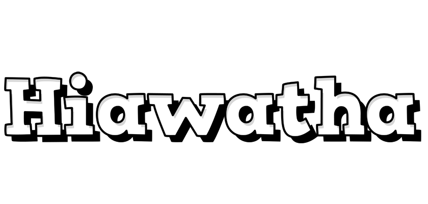 Hiawatha snowing logo