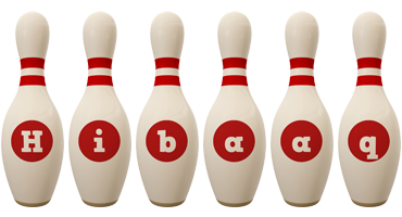 Hibaaq bowling-pin logo