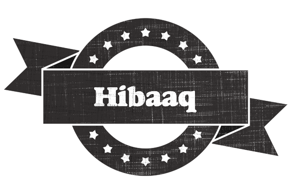 Hibaaq grunge logo