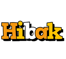 Hibak cartoon logo