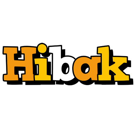 Hibak cartoon logo