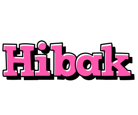 Hibak girlish logo