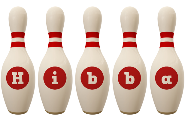 Hibba bowling-pin logo