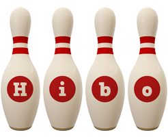 Hibo bowling-pin logo