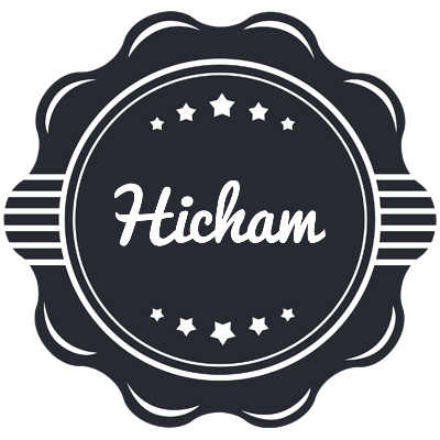 Hicham badge logo