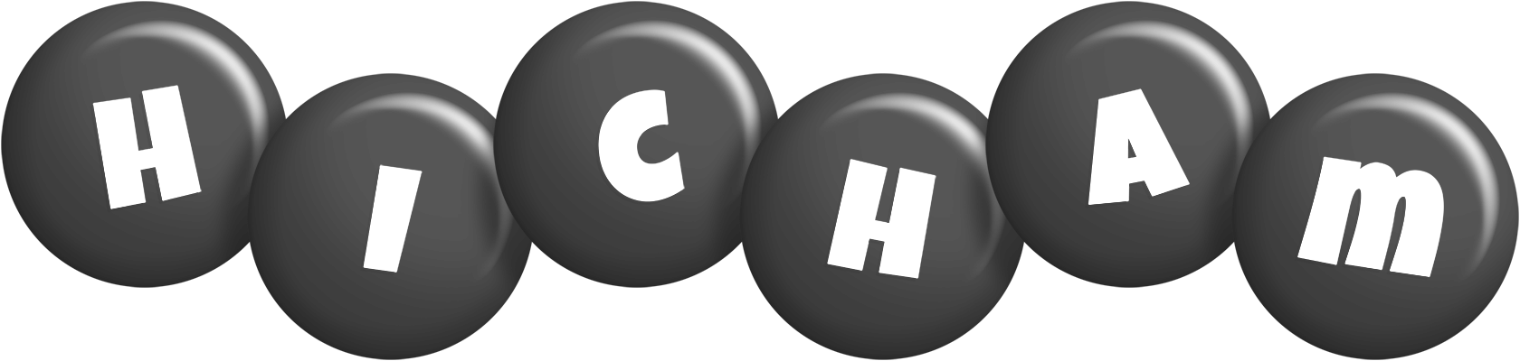 Hicham candy-black logo