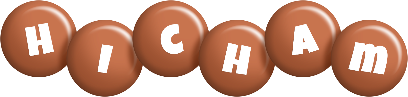 Hicham candy-brown logo