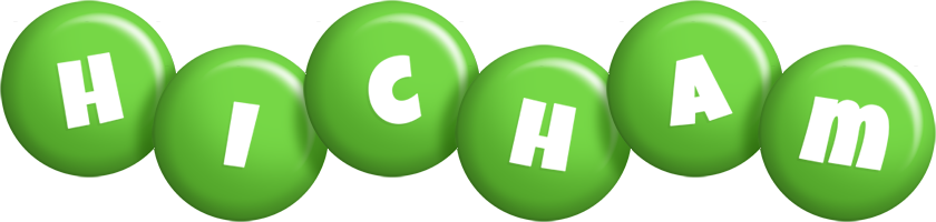 Hicham candy-green logo