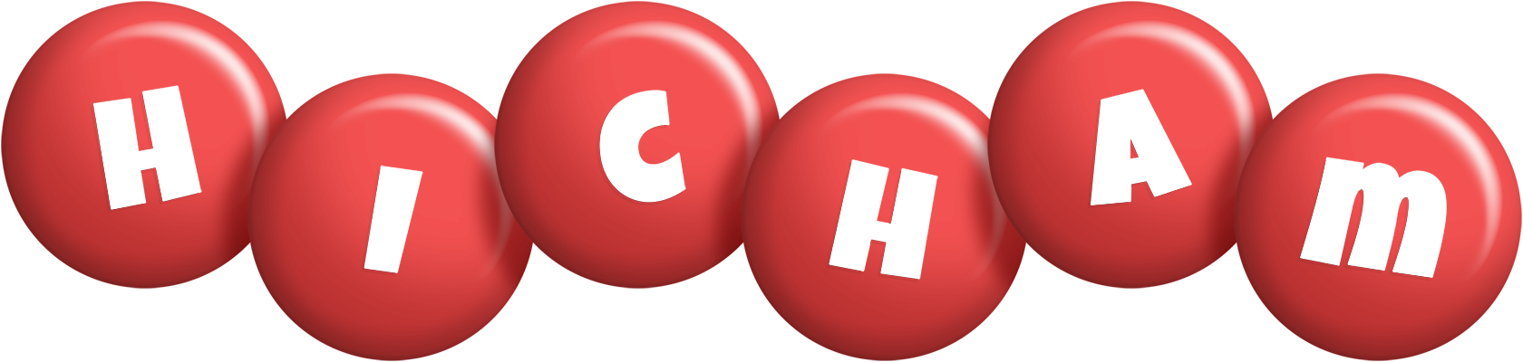 Hicham candy-red logo