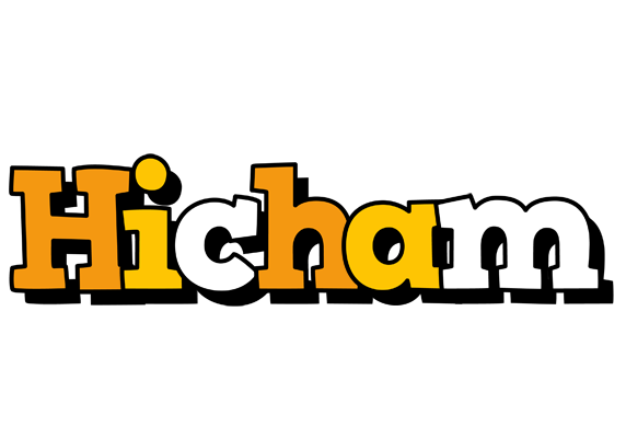 Hicham cartoon logo