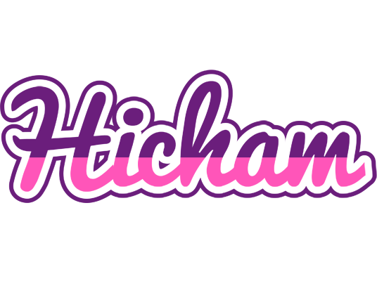 Hicham cheerful logo