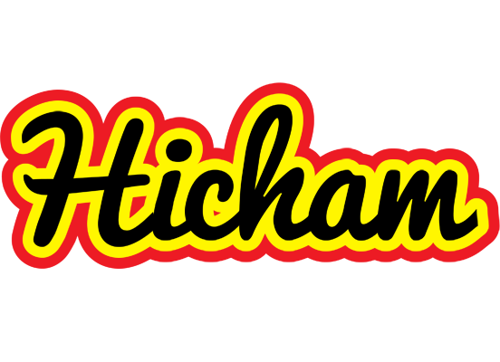 Hicham flaming logo