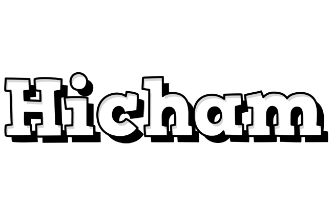 Hicham snowing logo