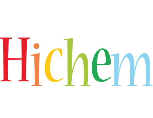 Hichem birthday logo