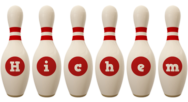 Hichem bowling-pin logo