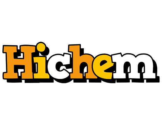 Hichem cartoon logo