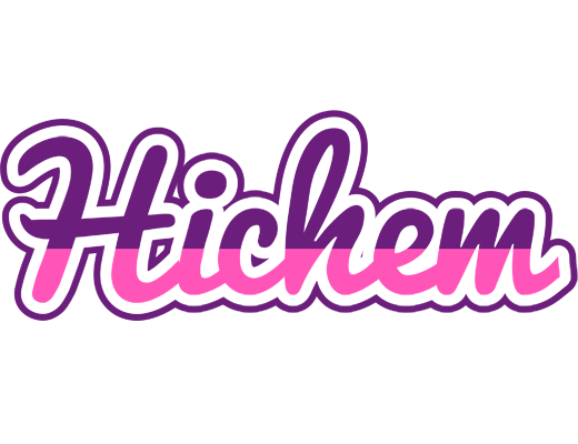 Hichem cheerful logo