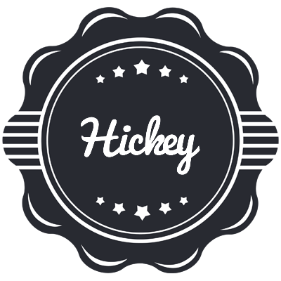 Hickey badge logo