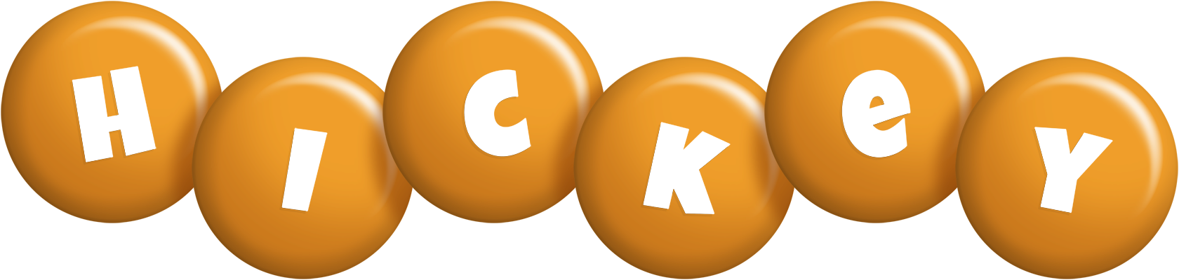 Hickey candy-orange logo