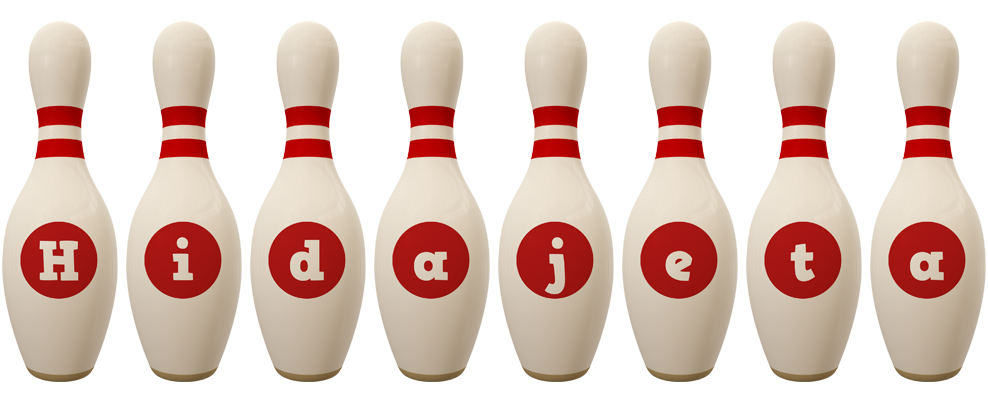 Hidajeta bowling-pin logo