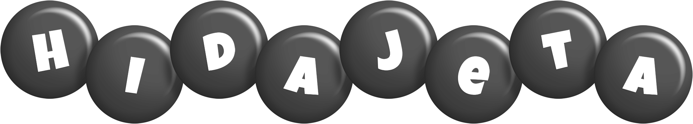 Hidajeta candy-black logo