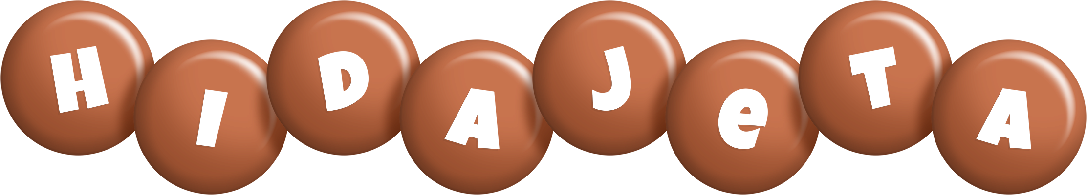 Hidajeta candy-brown logo
