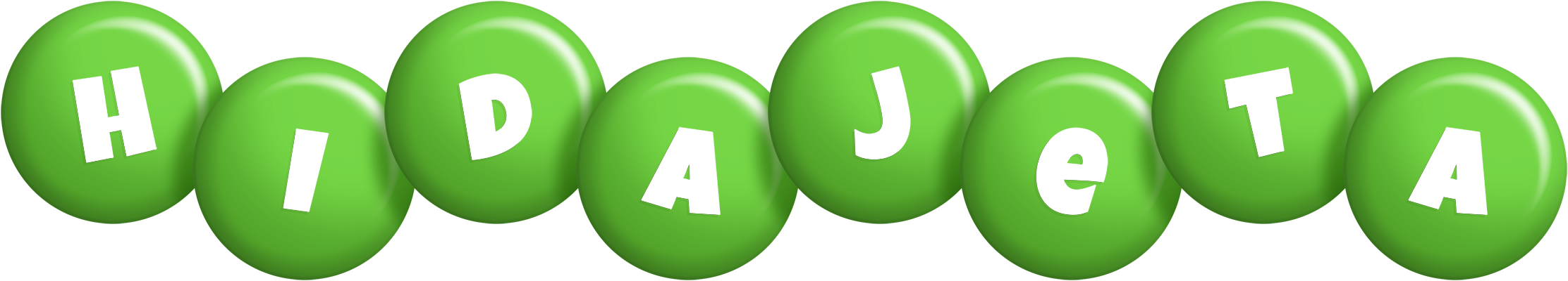 Hidajeta candy-green logo