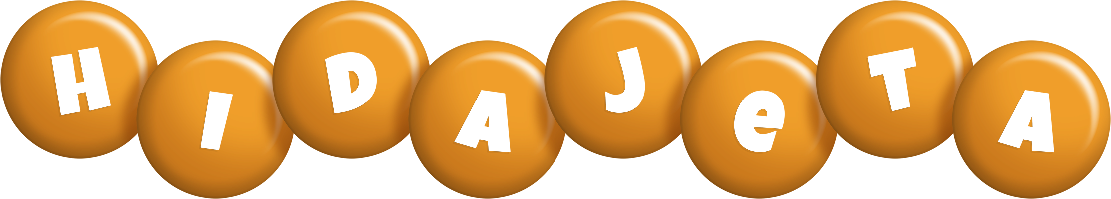 Hidajeta candy-orange logo