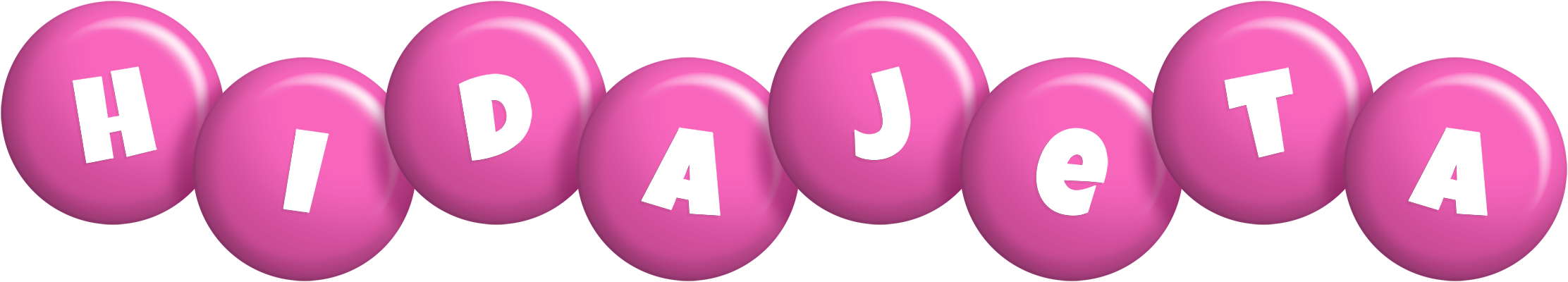 Hidajeta candy-pink logo
